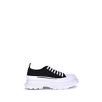 Black Canvas Chunky Sneakers