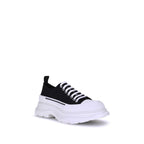 Black Canvas Chunky Sneakers