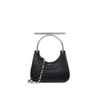 Black Lamb Leather Handbag