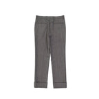 Gray Wool Casual Pants