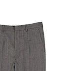 Gray Wool Casual Pants