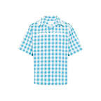 Blue Cotton Pattern Shirt