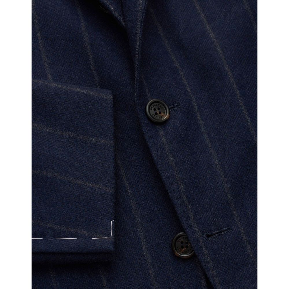 Blue Virgin Wool Coat