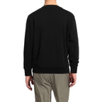Black Cotton Sweatshirt