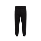Black Cotton Casual Pants