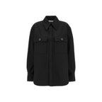 Black Cotton Dress Shirt