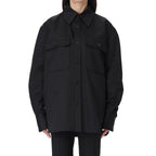 Black Cotton Dress Shirt