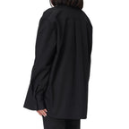 Black Cotton Dress Shirt