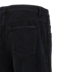 Black Cotton Relaxed Fit Jeans