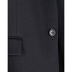 Black Acetate Coat
