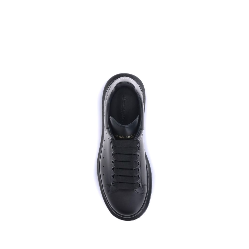 Black Calf Leather Bos Taurus Platform Sneakers