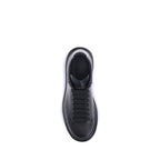 Black Calf Leather Bos Taurus Platform Sneakers