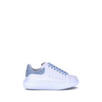 Blue Calf Leather Bos Taurus Platform Sneakers