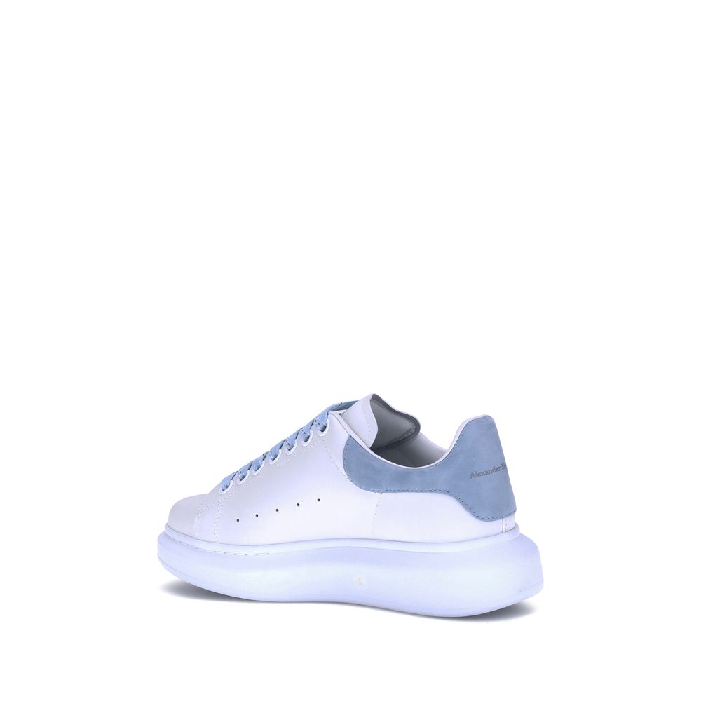 Blue Calf Leather Bos Taurus Platform Sneakers