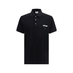 Black Cotton Polo Shirt