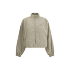 Beige Polyester Shell Jacket