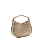 Beige Calf Leather Bos Taurus Shoulder Bag