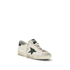 White Calf Leather Bos Taurus Low Top Sneakers