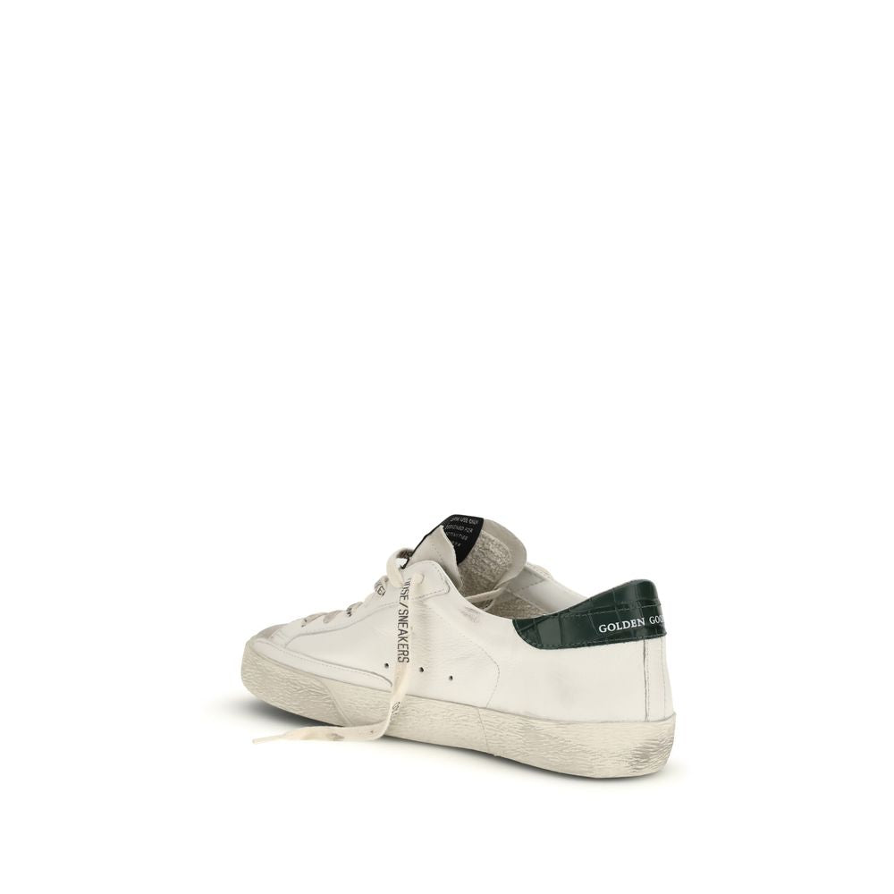 White Calf Leather Bos Taurus Low Top Sneakers