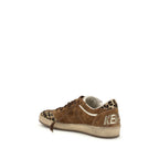 Brown Calf Leather Bos Taurus Low Top Sneakers