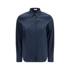 Blue Cotton Dress Shirt