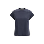 Blue Elastane T-Shirt