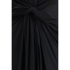 Black Polyamide Casual Dress