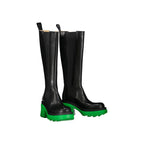 Black Leather Over The Knee