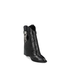 Black Calfskin Ankle Boots