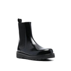 Black Leather Chelsea Boots