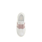 White Calf Leather Bos Taurus Athletic Sneakers
