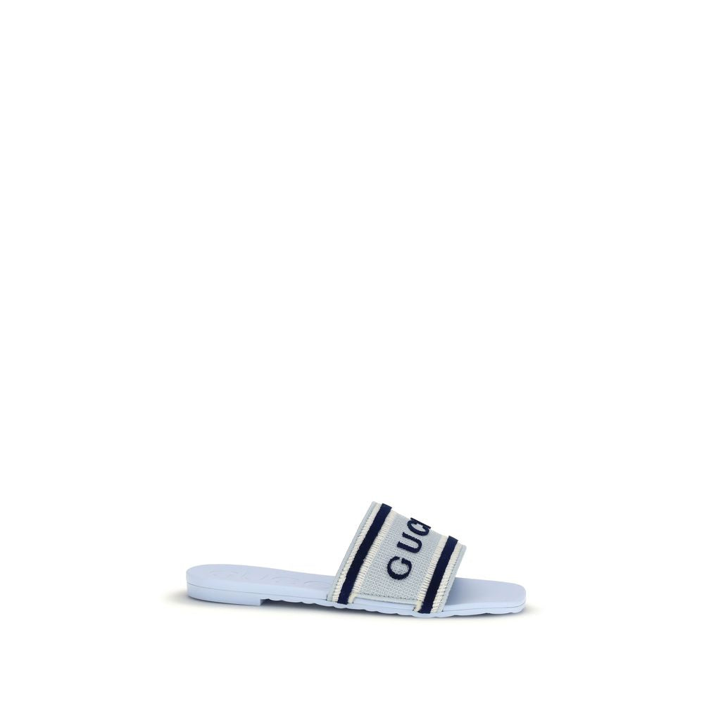 Blue Cotton Sandals