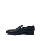 Black Calfskin Slip-On Loafers