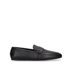 Brown Calfskin Slip-On Loafers