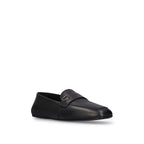 Brown Calfskin Slip-On Loafers