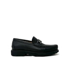 Black Calfskin Slip-On Loafers