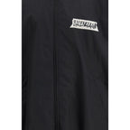 Black Cotton Shell Jacket
