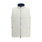 White Polyamide Sleeveless Jacket