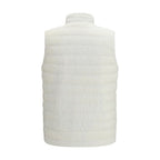 White Polyamide Sleeveless Jacket