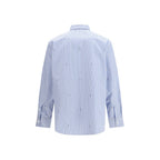 Blue Cotton Pattern Shirt