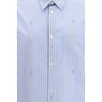 Blue Cotton Pattern Shirt