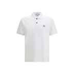 White Cotton Polo Shirt