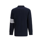 Blue Cotton Polo Shirt