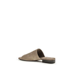 Gray Calf Leather Bos Taurus Mules