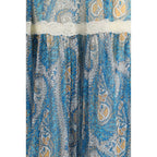 Multicolor Silk Long Skirt