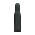 Bicolor Acetate Long Dress