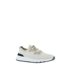 White Cotton Athletic Sneakers