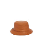 Brown Calfskin Bucket Hat