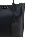 Black Calfskin Tote Bag