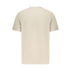 Beige Cotton Men T-Shirt
